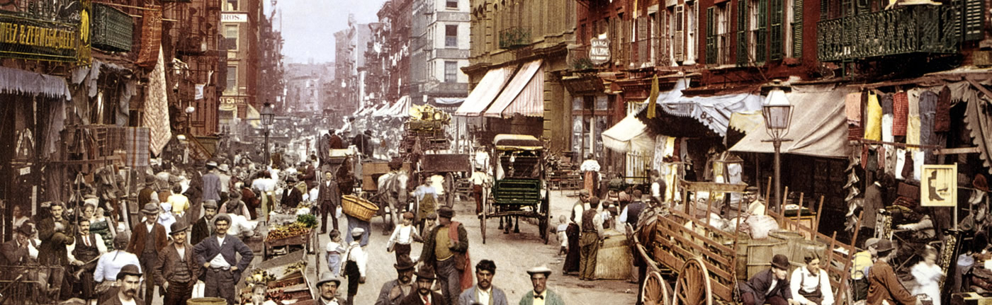 1800's New York Street Scene